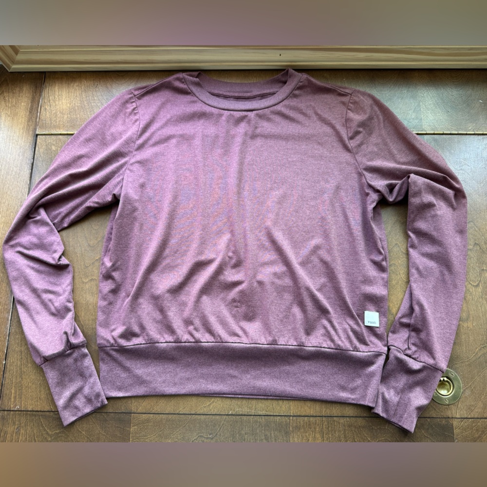 Vuori Day Dream Crew long sleeve in maroon